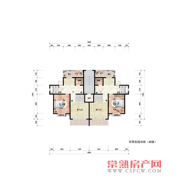 窄景花园洋房阁楼