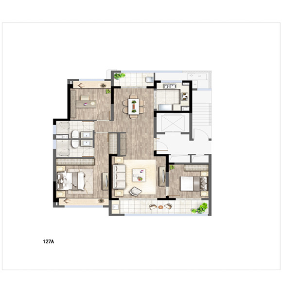 绿城·明月兰庭127㎡