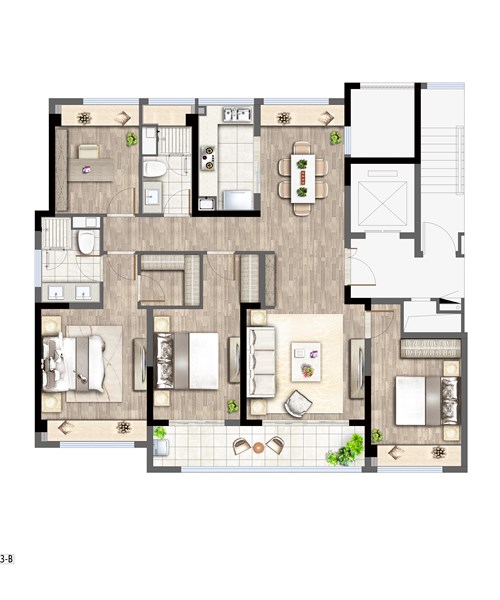 绿城·明月兰庭143㎡