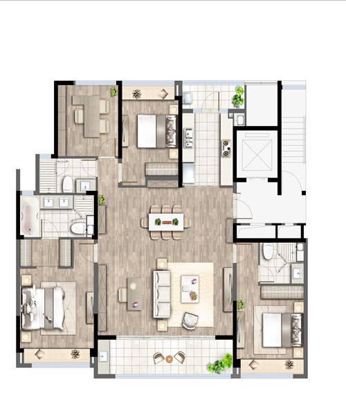 绿城·明月兰庭178㎡