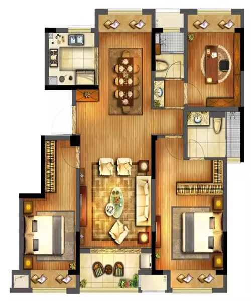 二期小高层116㎡