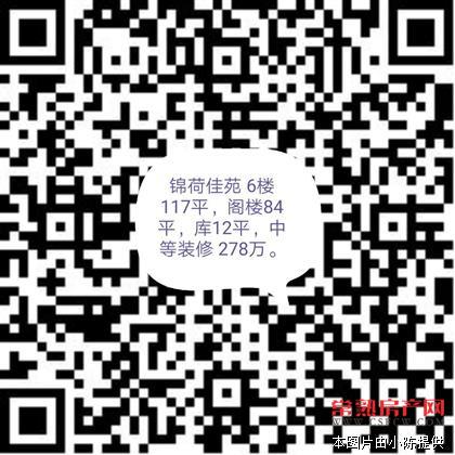 锦荷佳苑 117平方 阁楼84平方 库12平方 中等装修 278万 满2年