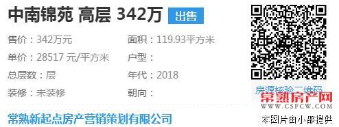 文化片区惊爆价！中南锦苑120平毛坯329万带车位