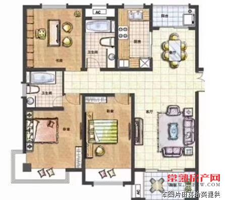 东湖京华楼王位置142平三开间朝南220万送车位