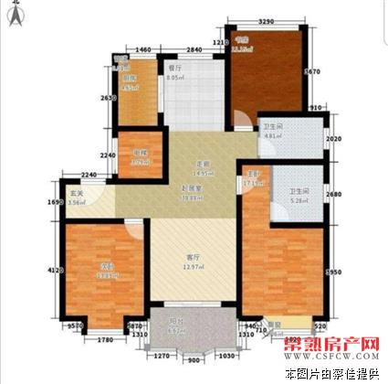 h星宝花园126平250万3室2厅2卫送车位有名额