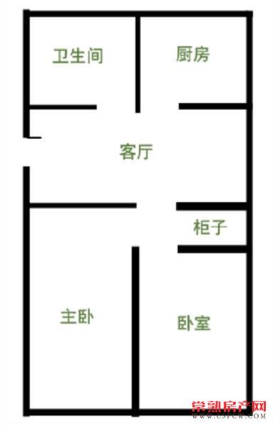 通河桥弄，2楼，60平米，2室1卫，75万一口价，满2年，名额有