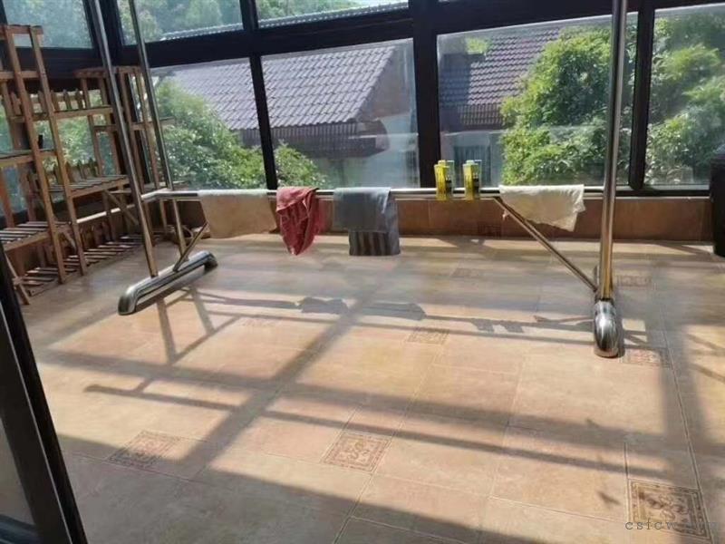 烟草小区联体别墅140平方装修清爽院子的大