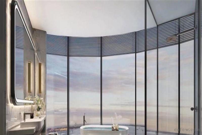 内部特价70年一线湖景苏州湾358平地标绿地云景豪华装修大平层