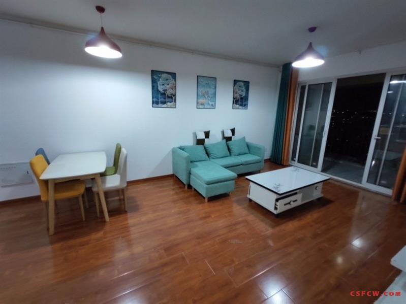 万达华府128平，精装3房2卫，3200月租