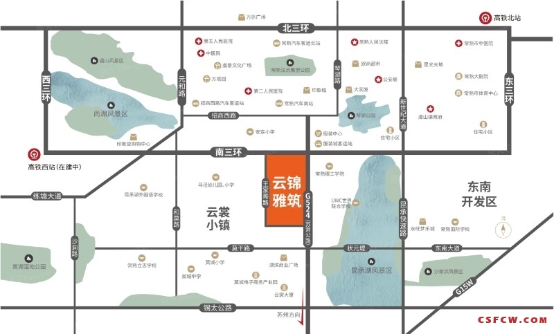 云景雅筑，昆承湖旁，G524高架，紧邻市区招商城，内部特价首付35万