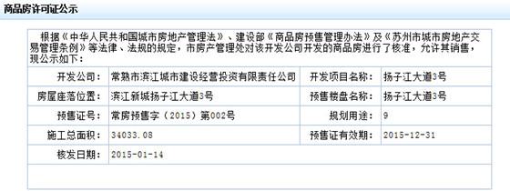 扬子江大道3号2015年1月14号通过审批