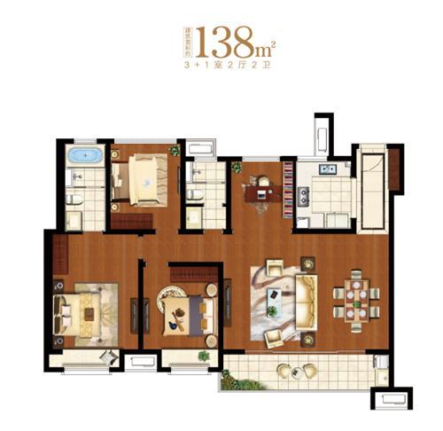 精致生活 万科公望138m²精装样板间鉴赏
