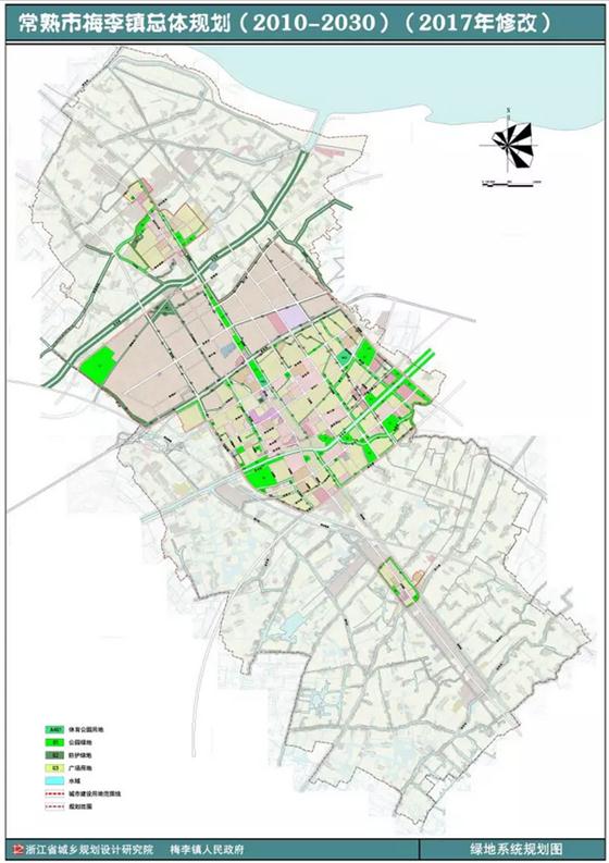 常熟市梅李镇总体规划（2010-2030）公示