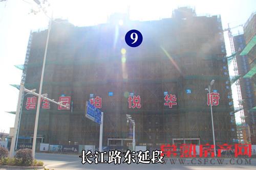 工程进度 柏悦华府首开楼栋7-11#楼封顶