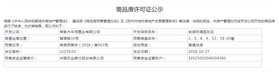 尚湖玫瑰园东区3、5、8、9、12、18-20幢2018-10-27通过预售许可