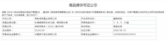 八月最后一张预售 融锦别院二期即将加推