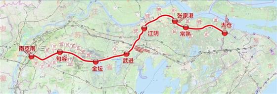 常熟真正的高铁—苏南沿江城际铁路下月开工