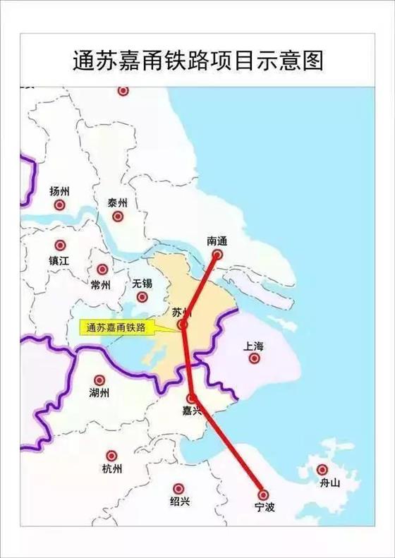 常熟西站 通苏嘉甬铁路苏州段方案基本稳定