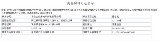 源江筑12、14幢2019-04-17通过预售许可