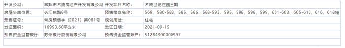 名流世纪庄园三期569—618幢通过预售许可