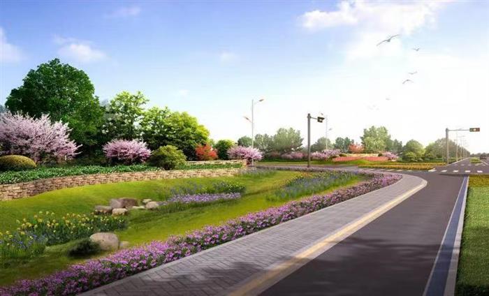 璀璨澜庭|城北绿化升级！项目旁将添“公园式”景观道路