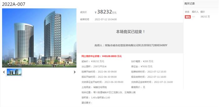 13.47亿!常熟城投、信达置业喜提3宗新地!